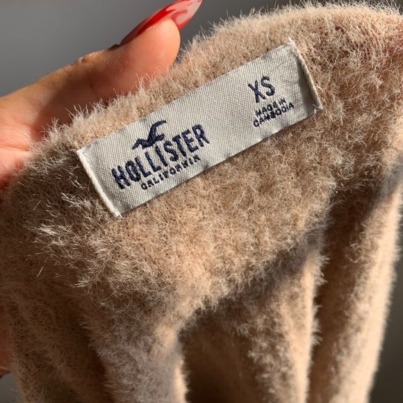 Hollister Y2K Tan Beige Soft Button Up Cardigan - Picture 11 of 11